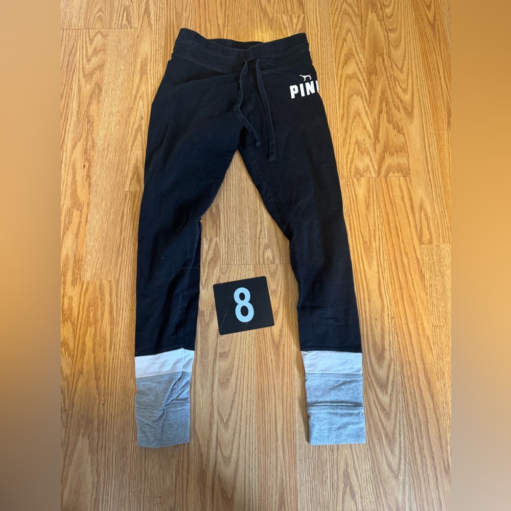 Women’s Pink Black and Gray Leggings XS